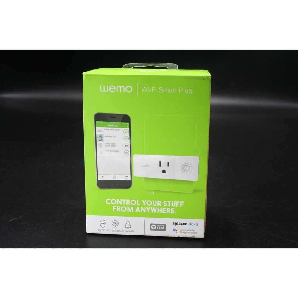 Belkin WEMO Mini Smart Outlet Plug Wi-Fi Enabled - White (F7C063 TQ)